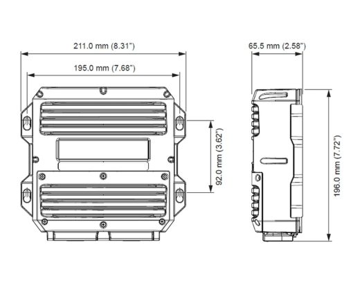 SIMRAD NAC-3 000-13250-001 pilote-dimensions