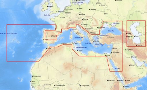 Carte C-MAP Europe Sud Continental