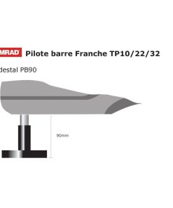 Pidestal Simrad pour pilote tiller TP10 TP22 TP32