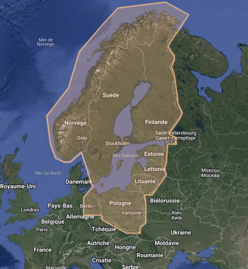 C-MAP BALTIC SEA CONTINENTAL-4D M-EN-D055-MS cartographie marine