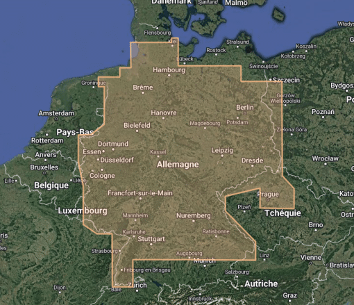 C-MAP GERMANY INLAND-MAX M-EN-M080-MS cartographie marine