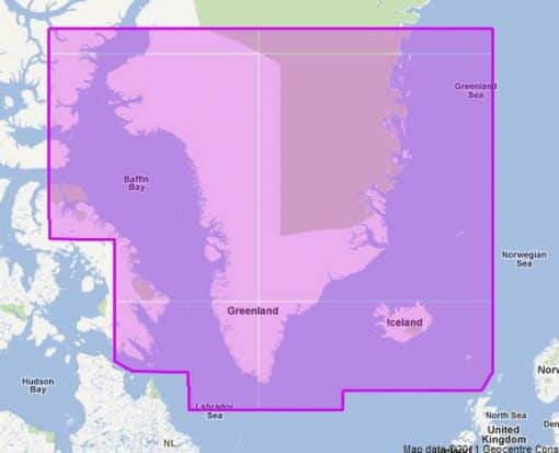 C-MAP GREENLAND AND ICELAND-4D M-EN-D405-MS cartographie marine