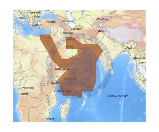 C-MAP RED SEA TO THE GULF & SEYCHELLES IS.-4D M-ME-D204-MS cartographie marine