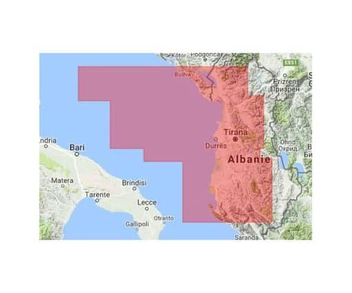 C-MAP BUDVA TO VALONA-MAX-EN M-EM-M965-MS cartographie marine