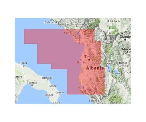 C-MAP BUDVA TO VALONA-MAX-IT M-EM-M065-MS cartographie marine