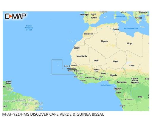 C-MAP DISCOVER - Cape Verde & Guinea Bissau M-AF-Y214-MS cartographie marine