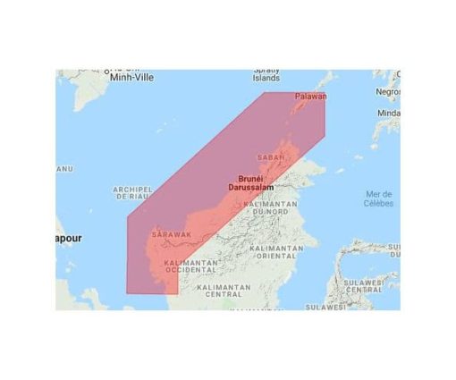 C-MAP EASTERN MALAYSIA-4D M-AS-D225-MS cartographie marine