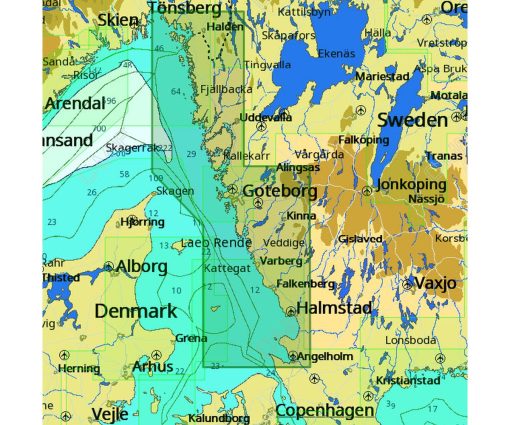 C-MAP HOGANAS TO FREDRIKSTAD-MAX M-EN-M271-MS cartographie marine