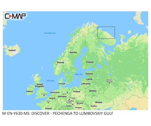 C-MAP DISCOVER - Pechenga to Lumbovskiy Gulf M-EN-Y630-MS cartographie marine