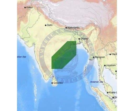 C-MAP INDIA NORTH EAST COASTS-4D M-IN-D214-MS cartographie marine