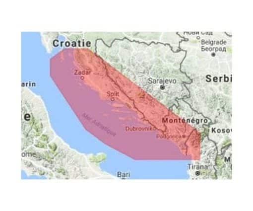 C-MAP CROATIA: SV JURAJ TO SHENGJINI-MAX-IT M-EM-M075-MS cartographie marine