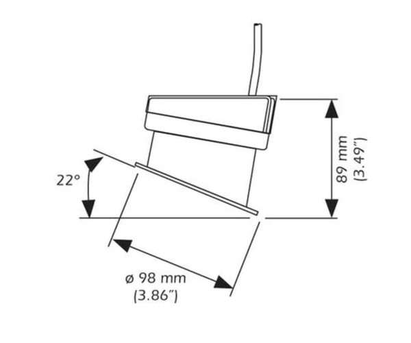 Sonde Airmar P95M Générique CHIRP à coller 300W mono-fréquence