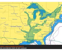 C-MAP GREAT LAKES & RIVERS CONTINENTAL-4D M-NA-D053-MS