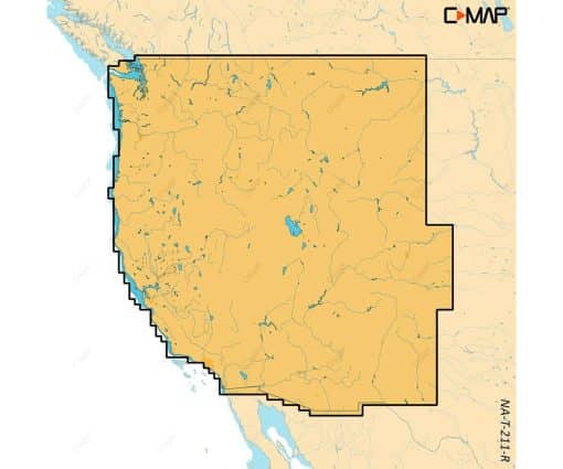 C-MAP REVEAL X - US LAKES: NORTH WEST M-NA-T-211-R-MS cartographie marine