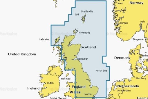 Carte marine Navionics Platinium+ NPEU003R - Great Britain, Northeast Coast - 010-C1310-40