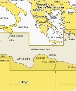 Carte marine Navionics Platinium+ NPEU016R - Mediterranean Sea, Southeast - 010-C1320-40