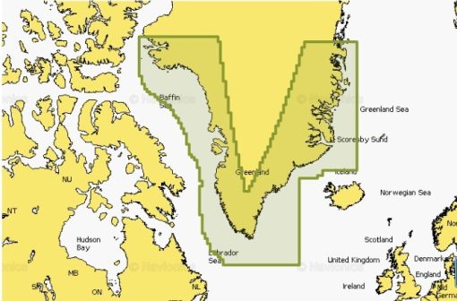 Carte marine Navionics Platinium+ NPEU064R - Greenland - 010-C1338-40