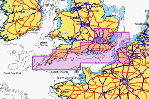 Carte marine Navionics Platinium+ NPEU074R - England, South Coast - 010-C1348-40