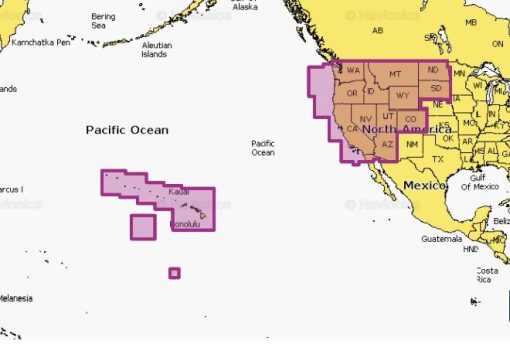 Carte marine Navionics Platinium+ NPUS008R - U.S. West - 010-C1371-40