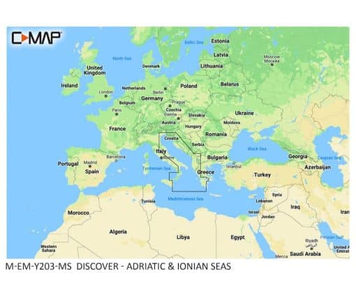 C-MAP DISCOVER - Adriatic & Ionian Seas M-EM-Y203-MS cartographie marine