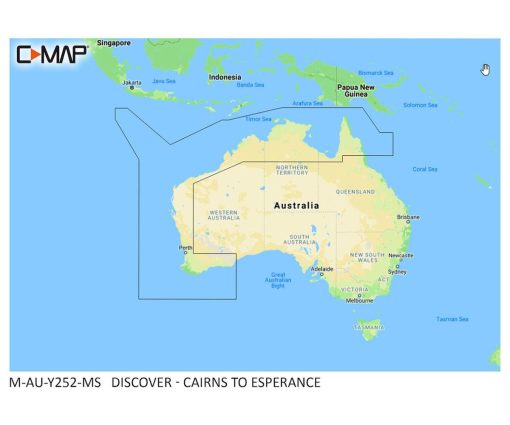 C-MAP DISCOVER - CAIRNS TO ESPERANCE M-AU-Y252-MS cartographie marine