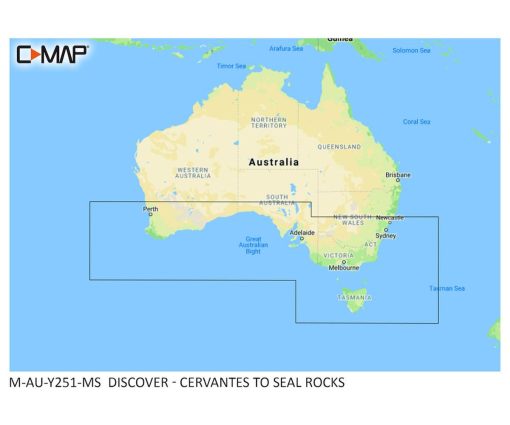 C-MAP DISCOVER - CERVANTES TO SEAL ROCKS M-AU-Y251-MS cartographie marine