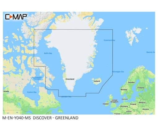 C-MAP DISCOVER - Greenland M-EN-Y040-MS cartographie marine