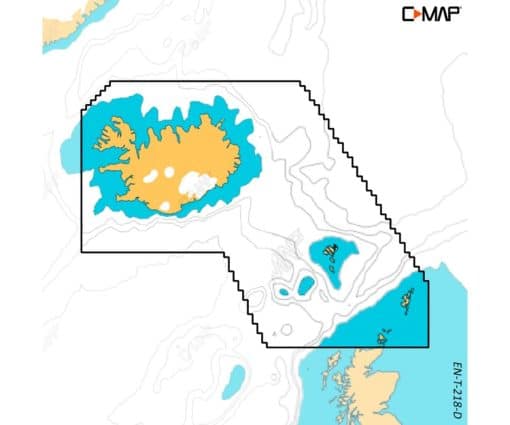 C-MAP DISCOVER - Iceland, Faroe, Shetland & Orkney Islands M-EN-Y218-MS cartographie marine