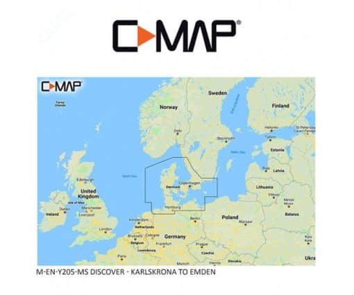 C-MAP DISCOVER - Karlskrona to Emden M-EN-Y205-MS cartographie marine