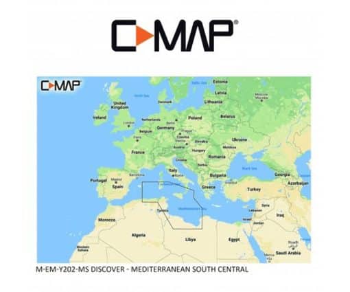 C-MAP DISCOVER - Mediterranean South Central M-EM-Y202-MS cartographie marine