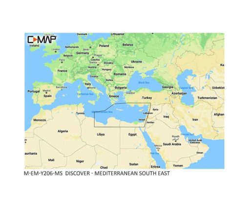 C-MAP DISCOVER - Mediterranean South East M-EM-Y206-MS cartographie marine