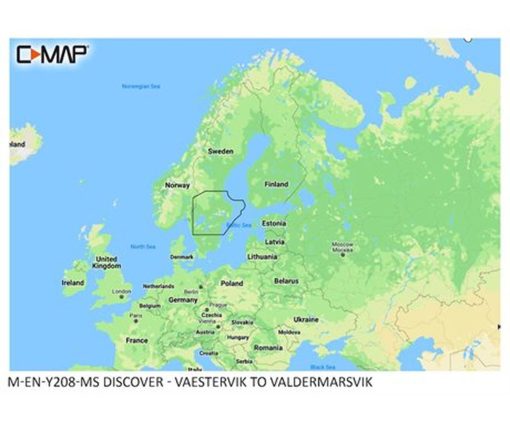 C-MAP DISCOVER - Västervik to Valdermarsvik M-EN-Y208-MS cartographie marine