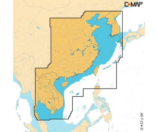 C-MAP DISCOVER X - CHINA, TAIWAN AND VIETNAM M-AS-T-214-D-MS cartographie marine