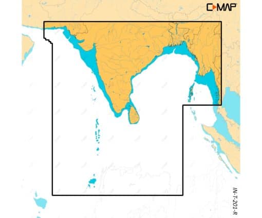 C-MAP DISCOVER X - INDIA, SRI LANKA, MALDIVES M-IN-T-201-D-MS cartographie marine