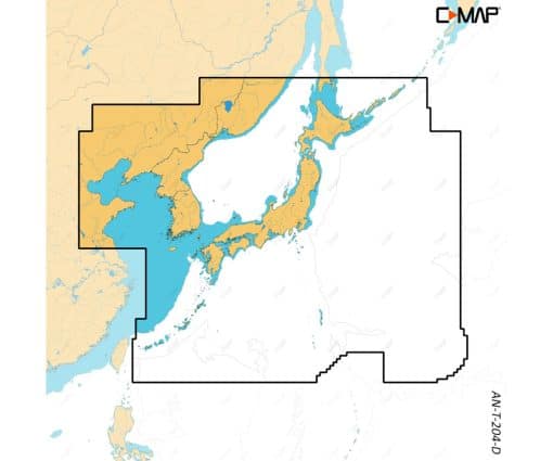 C-MAP DISCOVER X - JAPAN, NORTH AND SOUTH KOREA M-AN-T-204-D-MS cartographie marine