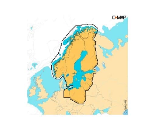 C-MAP DISCOVER X - SWEDEN, FINLAND BALTIC SEA M-EN-T-055-D-MS cartographie marine