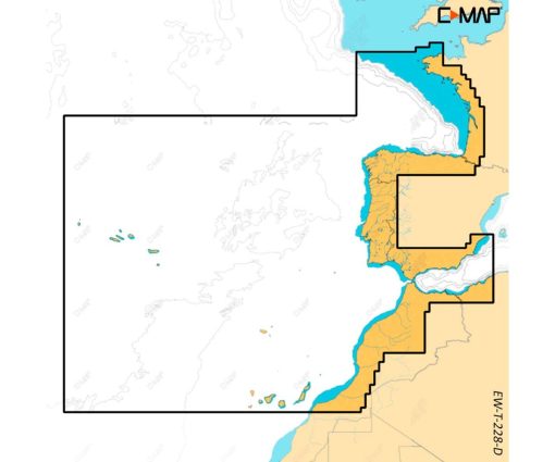 C-MAP DISCOVER X - WEST EUROPEAN COASTS M-EW-T-228-D-MS cartographie marine