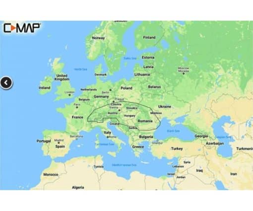 C-MAP REVEAL - Central Europe Inland M-EN-Y070-MS cartographie marine