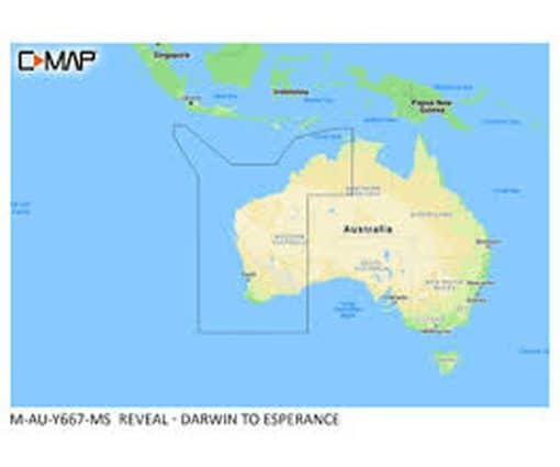 C-MAP REVEAL - DARWIN TO ESPERANCE M-AU-Y667-MS cartographie marine