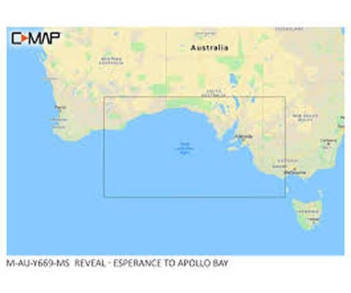 C-MAP REVEAL - ESPERANCE TO APOLLO BAY M-AU-Y669-MS cartographie marine