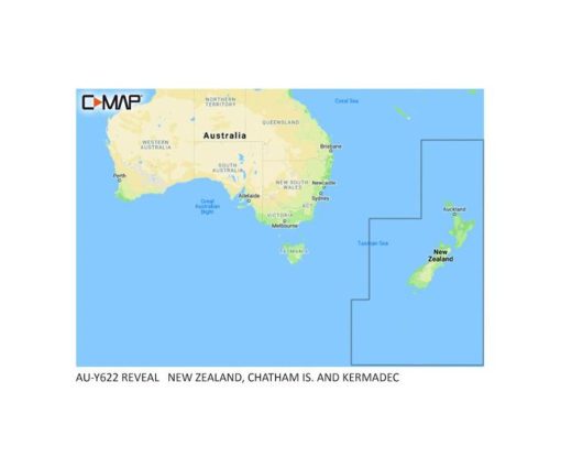 C-MAP REVEAL - NEW ZEALAND, CHATHAM, KERMADEC M-AU-Y622-MS cartographie marine