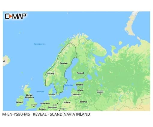 C-MAP REVEAL - Scandinavia Inland M-EN-Y580-MS cartographie marine