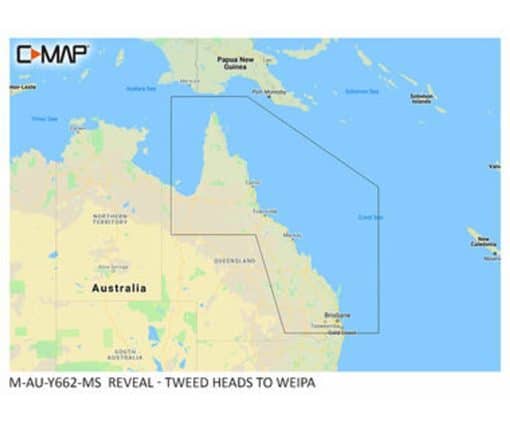 C-MAP REVEAL - TWEED HEADS TO WEIPA M-AU-Y662-MS cartographie marine