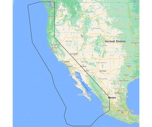 C-MAP REVEAL - US WEST COAST & BAJA CALIFORNIA M-NA-Y206-MS cartographie marine