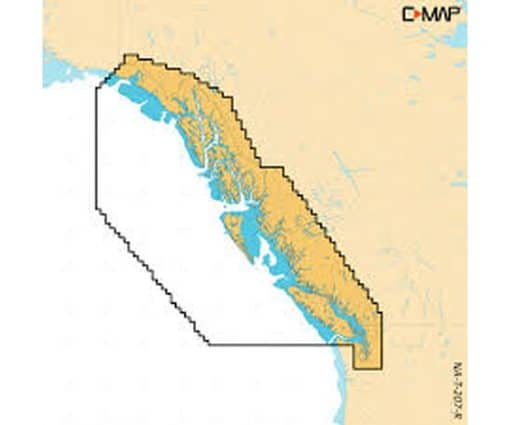 C-MAP REVEAL X - BRITISH COLUMBIA AND PUGET SOUND M-NA-T-207-R-MS cartographie marine