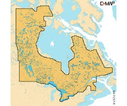 C-MAP REVEAL X - CANADA EAST LAKES M-NA-T-217-R-MS cartographie marine