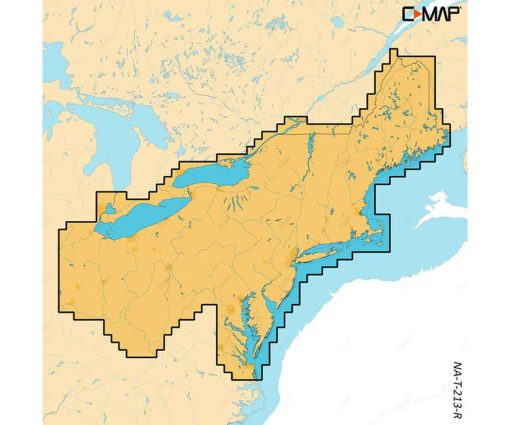 C-MAP REVEAL X - CANADA NORTH AND EAST M-NA-T-209-R-MS cartographie marine