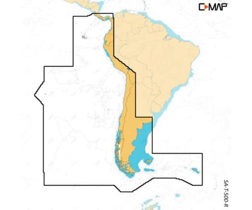 C-MAP REVEAL X - COSTA RICA, CHILE AND FALKLANDS M-SA-T-500-R-MS cartographie marine