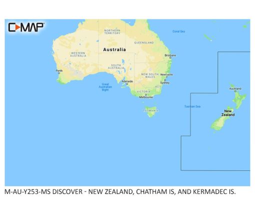 C-MAP DISCOVER - NEW ZEALAND, CHATHAM,KERMADEC M-AU-Y253-MS cartographie marine