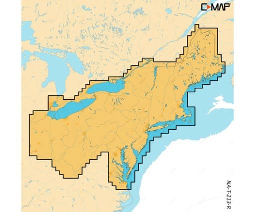 C-MAP REVEAL X - US LAKES: NORTH EAST M-NA-T-213-R-MS cartographie marine